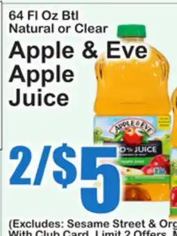 SuperFresh Apple & Eve Apple Juice offer