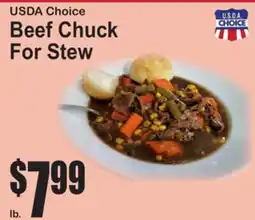 SuperFresh USDA Choice Beef Chuck For Stew offer