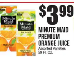 Extra Supermarket MINUTE MAID PREMIUM ORANGE JUICE offer