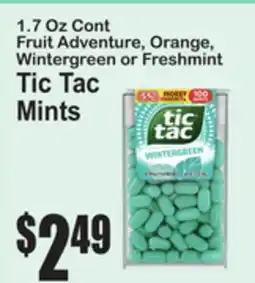 SuperFresh Tic Tac Mints offer