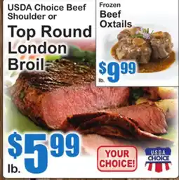 SuperFresh USDA Choice Beef Shoulder or Top Round London Broil offer