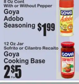 SuperFresh Goya Adobo Seasoning, Sofrito or Cilantro Recaito offer