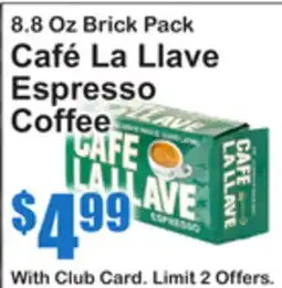 SuperFresh Café La Llave Espresso Coffee offer