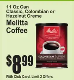 SuperFresh Melitta Coffee offer