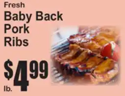 SuperFresh Fresh Baby Back Pork Ribs offer