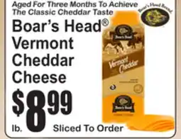 SuperFresh Boar's Head Vermont Cheddar Cheese offer