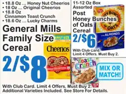 SuperFresh General Mills Family Size Cereal offer