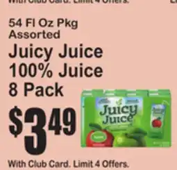SuperFresh 54 FL Oz Pkg Assorted Juicy Juice 100% Juice offer