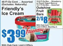SuperFresh Friendly's Ice Cream offer