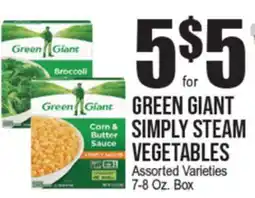 Extra Supermarket GREEN GIANT SIMPLY STEAM VEGETABLES offer
