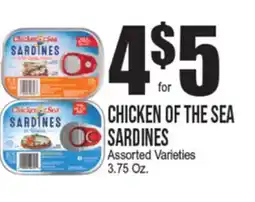 Extra Supermarket CHICKEN OF THE SEA SARDINES offer