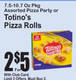 SuperFresh Assorted Pizza Party or Totino's Pizza Rolls offer