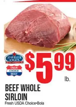 Extra Supermarket BEEF WHOLE SIRLOIN offer