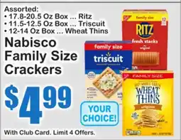 SuperFresh Nabisco Family Size Crackers offer