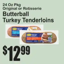 SuperFresh Original or Rotisserie Butterball Turkey Tenderloins offer