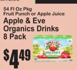SuperFresh Apple & Eve Organics Drinks offer