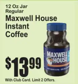 SuperFresh Maxwell House Instant Coffee offer