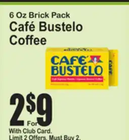 SuperFresh Café Bustelo Coffee offer