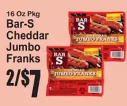 SuperFresh Bar-S Cheddar Jumbo Franks offer