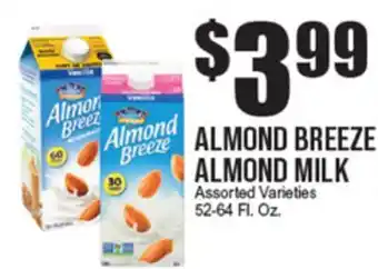 Extra Supermarket ALMOND BREEZE ALMOND MILK offer