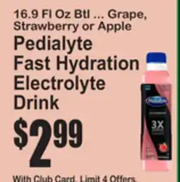 SuperFresh Pedialyte Fast Hydration Electrolyte Drink offer