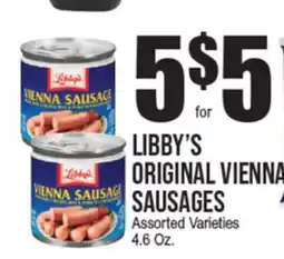 Extra Supermarket LIBBY'S ORIGINAL VIENNA SAUSAGES offer