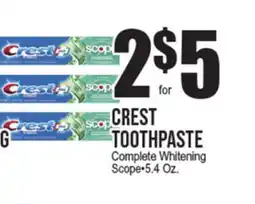 Extra Supermarket CREST TOOTHPASTE offer