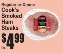 SuperFresh Regular or Dinner Cook's Smoked Ham Steaks offer