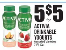 Extra Supermarket ACTIVIA DRINKABLE YOGURTS offer