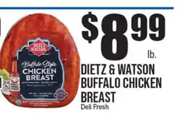 Extra Supermarket DIETZ & WATSON BUFFALO CHICKEN BREAST offer