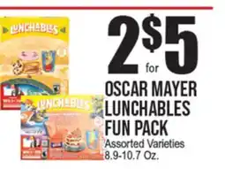 Extra Supermarket OSCAR MAYER LUNCHABLES FUN PACK offer