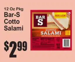 SuperFresh Bar-S Cotto Salami offer