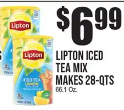 Extra Supermarket LIPTON ICED TEA MIX MAKES 28-QTS offer