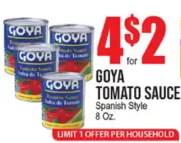 Extra Supermarket GOYA TOMATO SAUCE offer