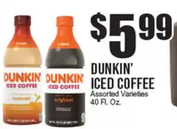Extra Supermarket DUNKIN' ICED COFFEE offer