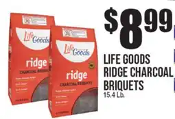 Extra Supermarket LIFE GOODS RIDGE CHARCOAL BRIQUETS offer