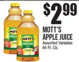 Extra Supermarket MOTT'S APPLE JUICE offer