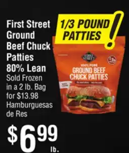 Smart & Final First Street Ground Beef Chuck Patties offer