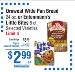 Smart & Final Oroweat Wide Pan Bread or Entenmann's Little Bites 5 ct offer