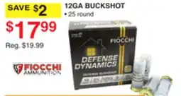 Dunham's Sports FIOCCHI 12GA BUCKSHOT offer