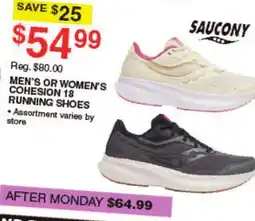 Dunham's Sports MEN'S OR WOMEN'S COHESION 18 RUNNING SHOES offer