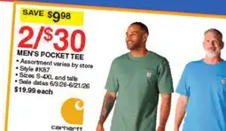 Dunham's Sports MEN'S POCKET TEE offer