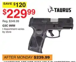 Dunham's Sports TAURUS G3C 9MM offer