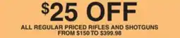 Dunham's Sports RIFLES AND SHOTGUNS offer