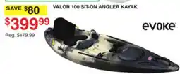 Dunham's Sports EVOKÉ VALOR 100 SIT-ON ANGLER KAYAK offer