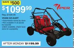 Dunham's Sports VIPER VK200 GO-KART offer