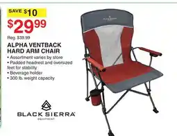 Dunham's Sports BLACK SIERRA ALPHA VENTBACK HARD ARM CHAIR offer