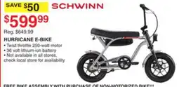 Dunham's Sports SCHWINN HURRICANE E-BIKE offer