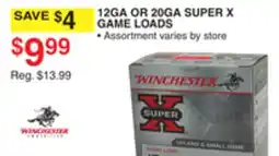 Dunham's Sports WINCHESTER 12GA OR 20GA SUPER X GAME LOADS offer