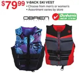 Dunham's Sports OBRIEN V-BACK SKI VEST offer